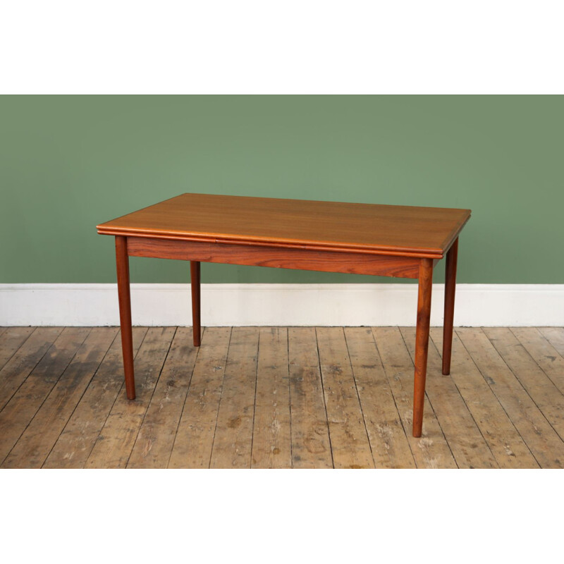 Vintage extendable dining table in teak 1960