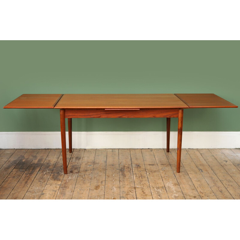 Vintage extendable dining table in teak 1960