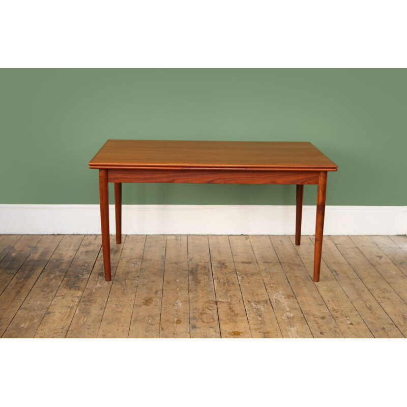 Vintage extendable dining table in teak 1960