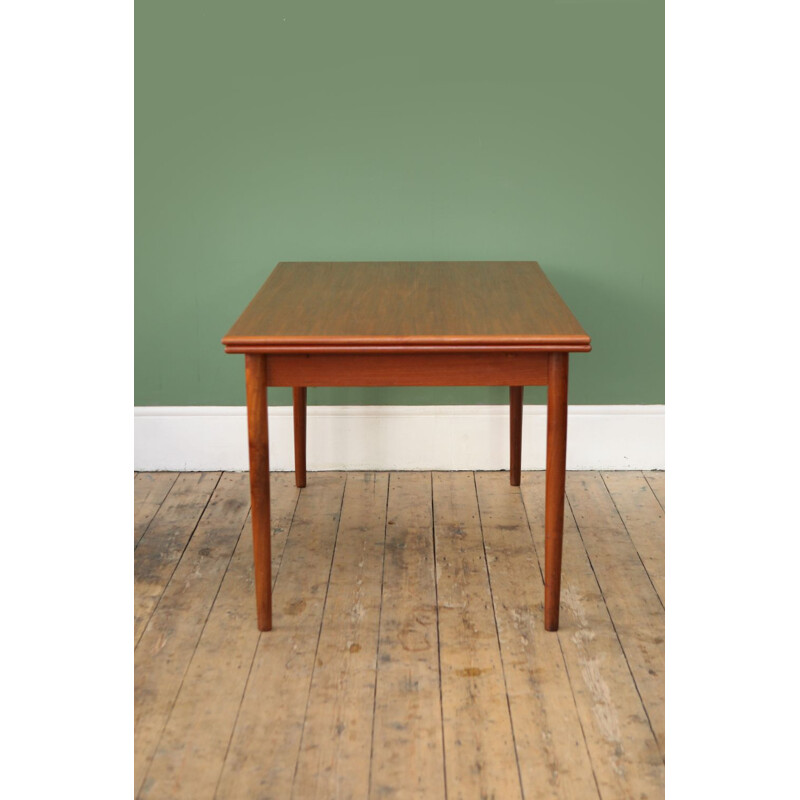 Vintage extendable dining table in teak 1960
