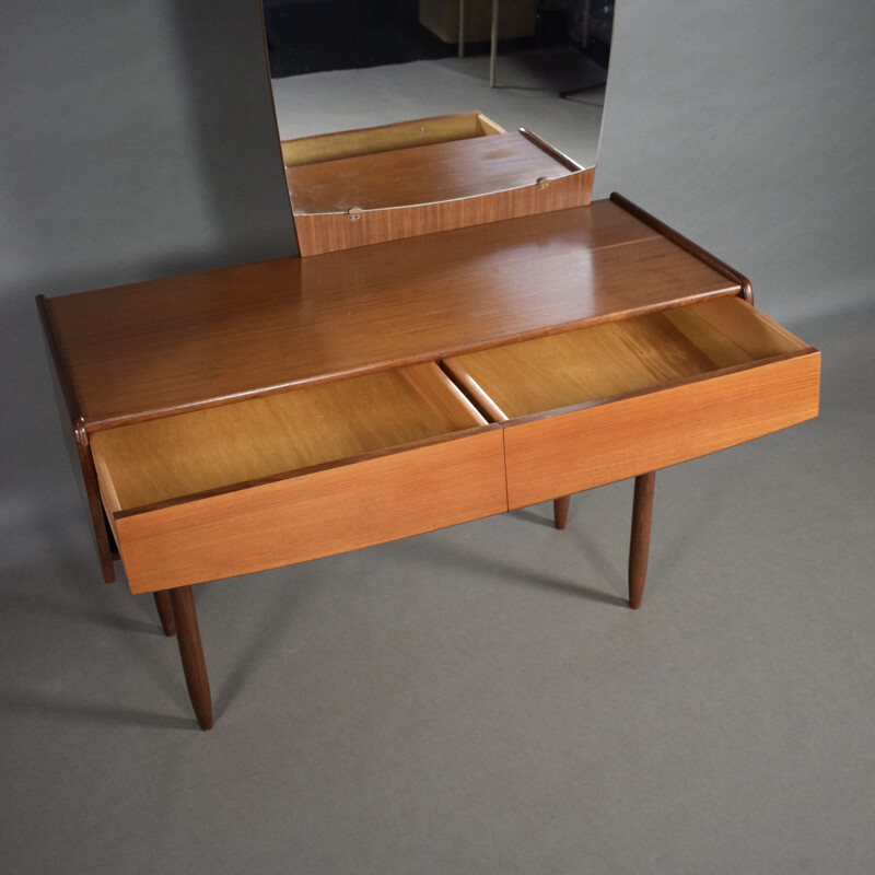 Vintage dressing table in teak 1950