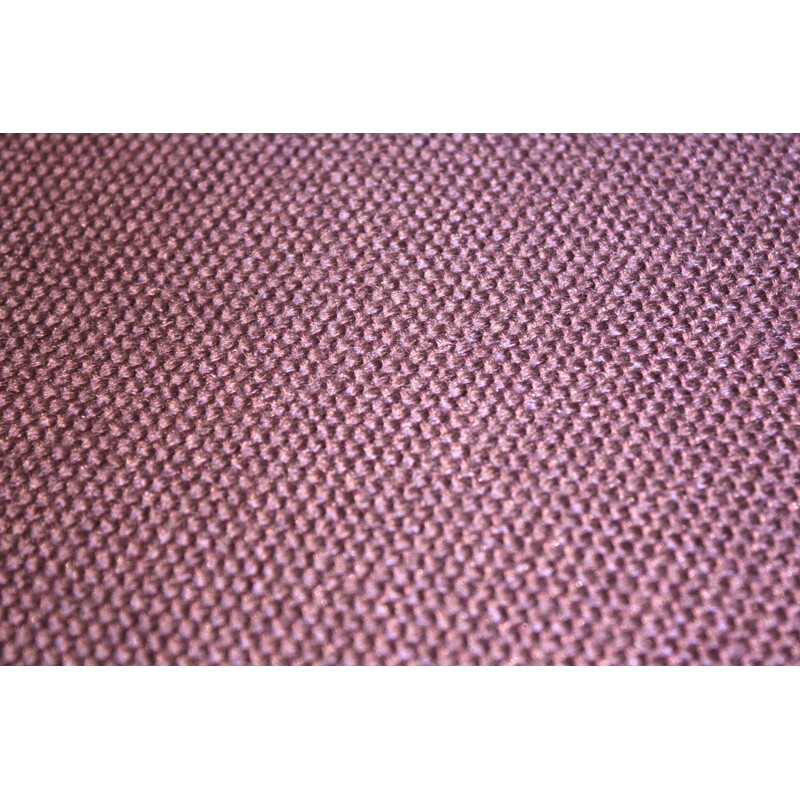 Fauteuil italien vintage en métal et tissu violet - 1960