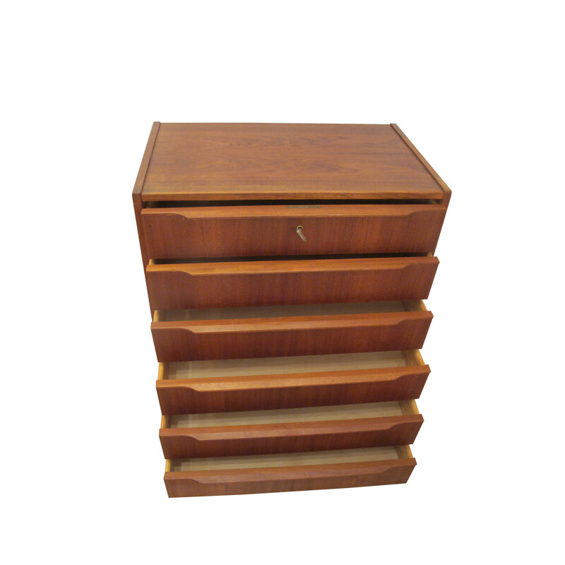 Vintage Danish chest of drawers in teak - 1970s
