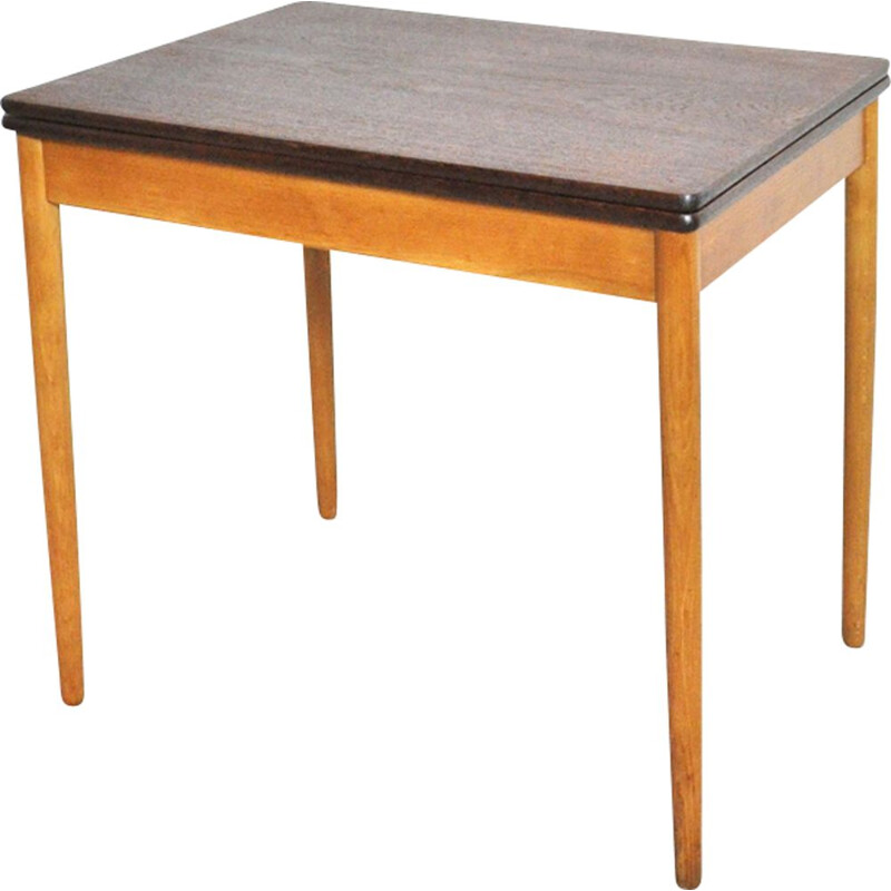 Vintage danish game table for Andreas Tuck in oakwood 1950