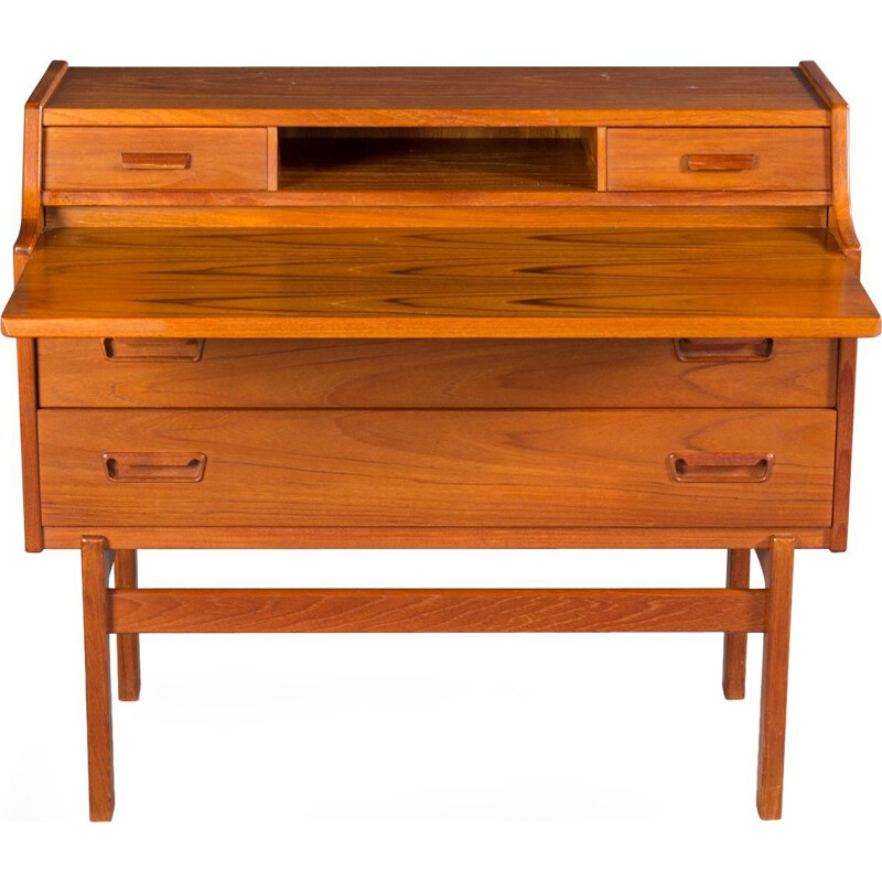 Vintage secretaire en teck par Arne Wahl Iversen 1960