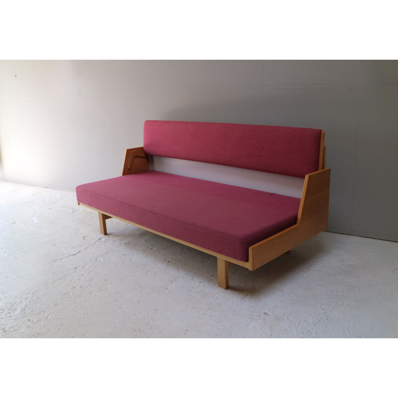 Vintage sofa model 258 in beech Hans Wegner for Getama Denmark 1960s