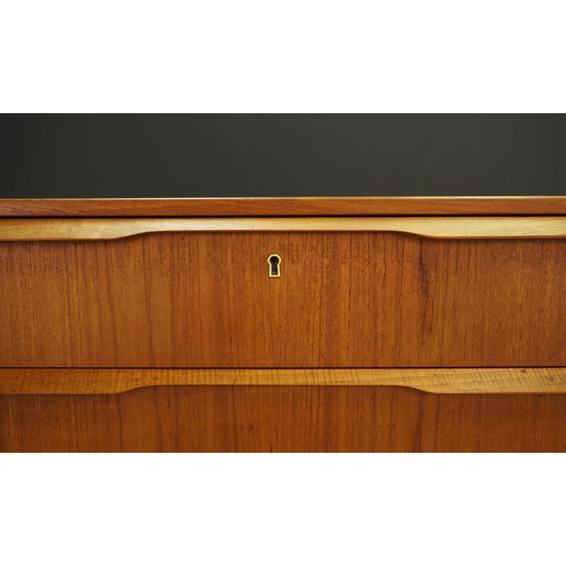 Vintage danish chest of drawers in teakwood 1960