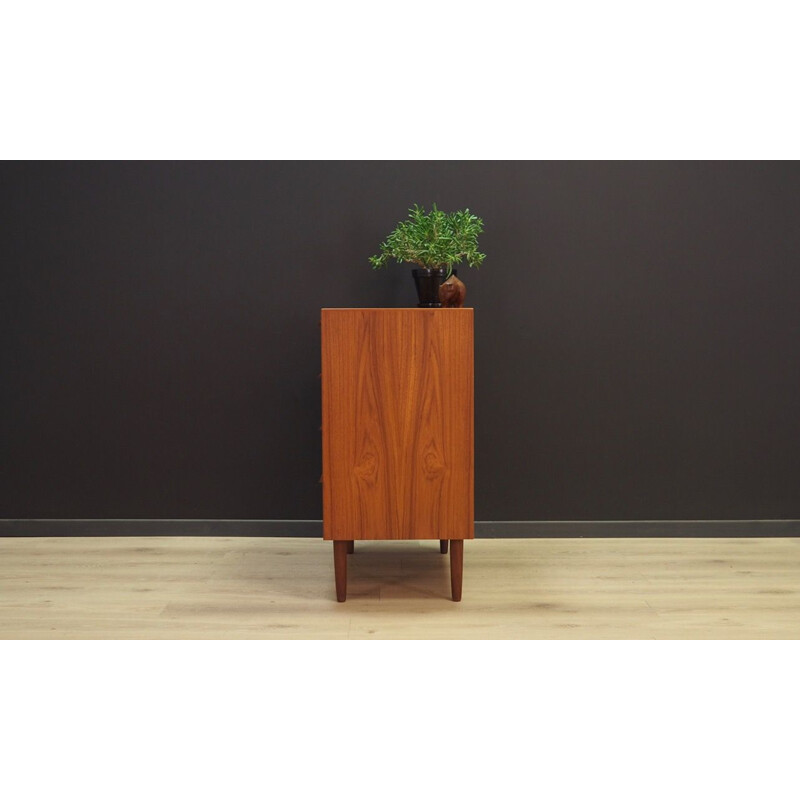 Vintage danish chest of drawers in teakwood 1960