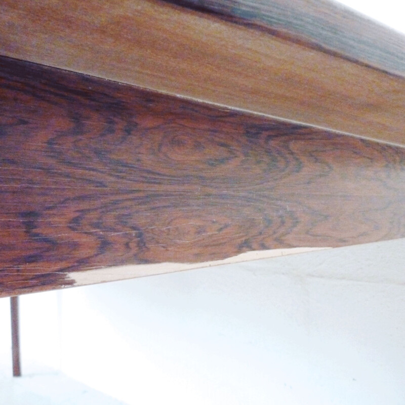 Vintage dining table extendable in rosewood, 1960s