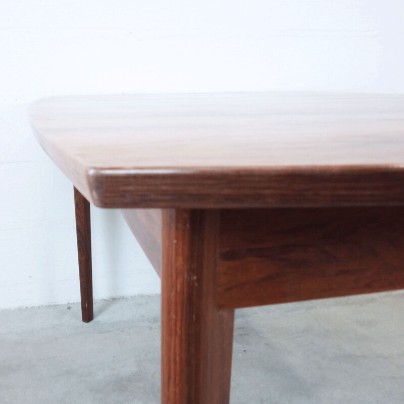 Vintage dining table extendable in rosewood, 1960s