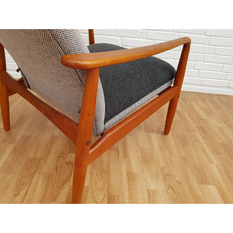 Vintage lounge chair in teak by Søren J. Ladefoged & Søn 1960s