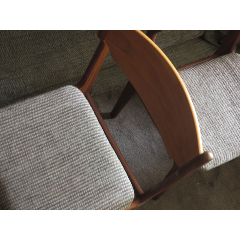 Pair of vintage chairs in teak by Erik Buch Denmark 1960s