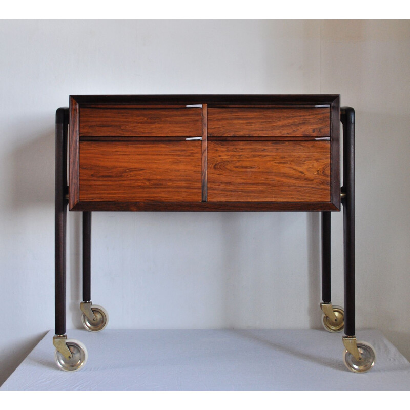 Vintage serving table in rosewood Denmark 1950s