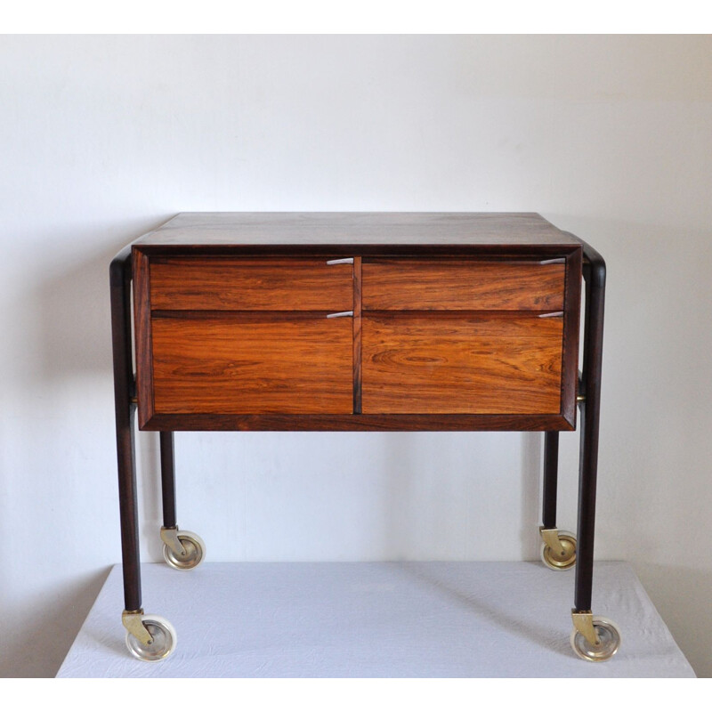 Vintage serving table in rosewood Denmark 1950s