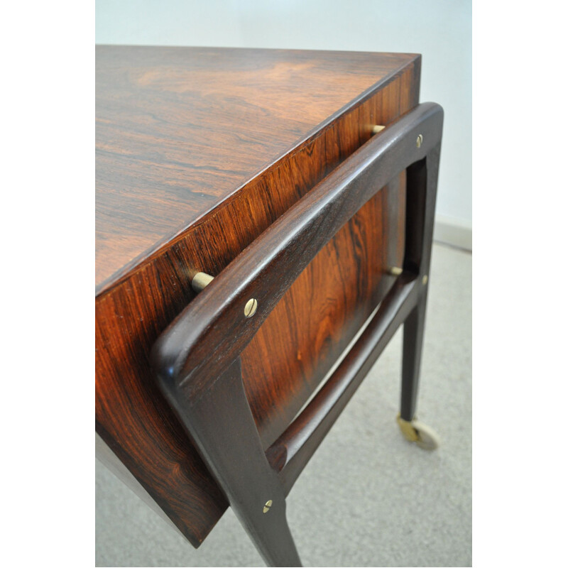 Vintage serving table in rosewood Denmark 1950s