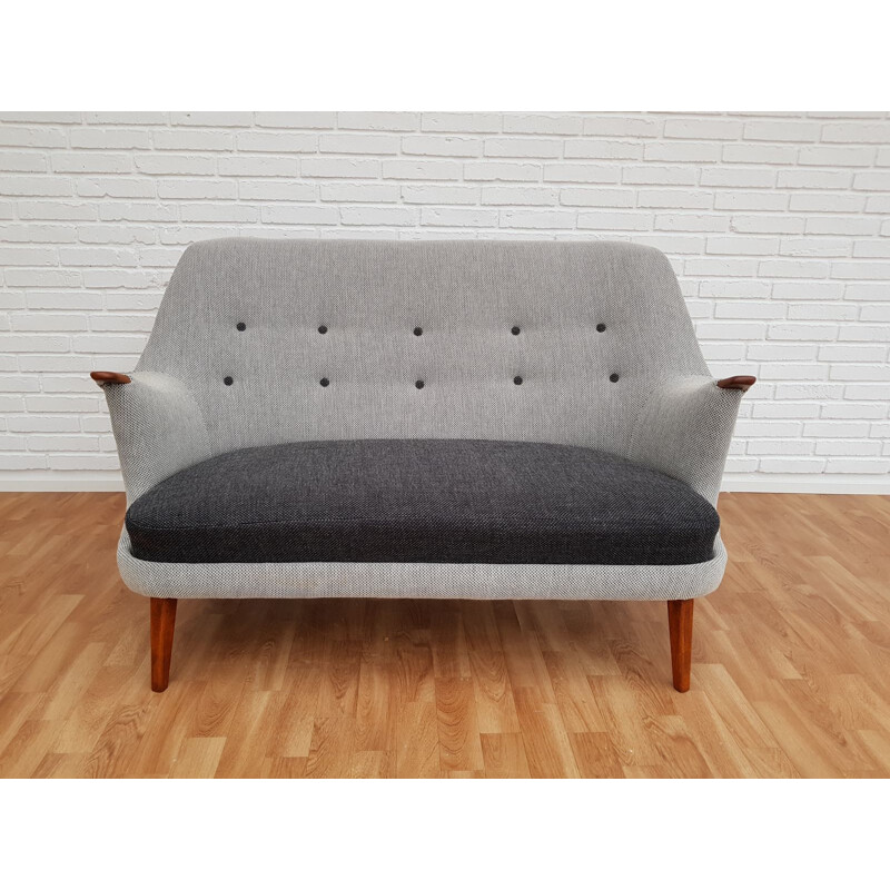 Vintage sofa in teak and beech Denmark 1960s
