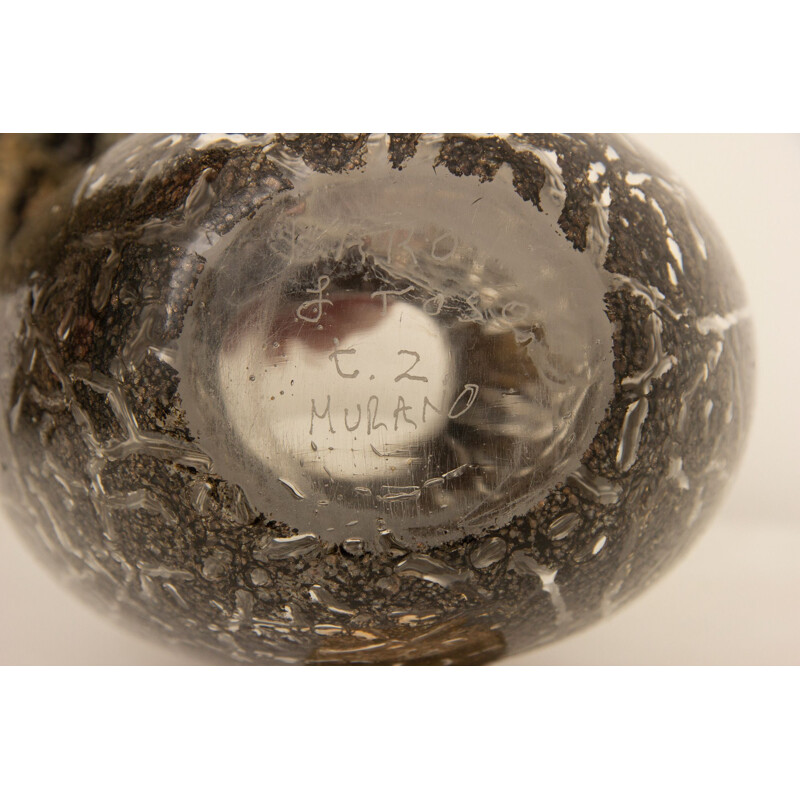 Vase vintage en verre de Murano par Barovier & Toso