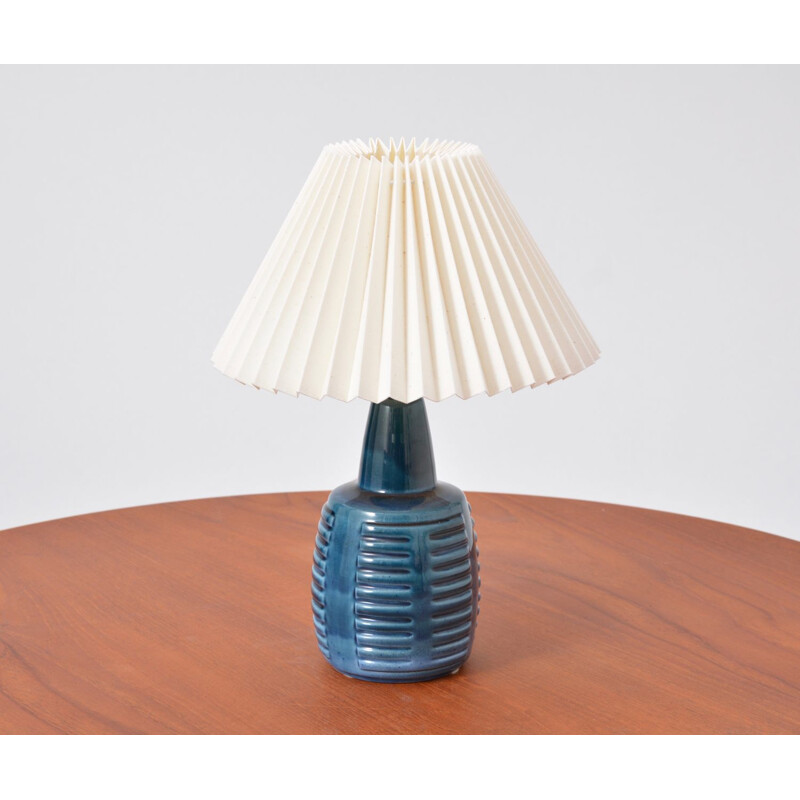 Lampe bleue en céramique par Einar Johansen pour Soholm