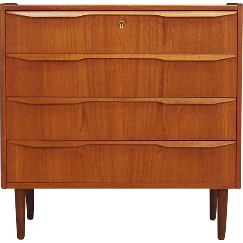 Vintage danish chest of drawers in teakwood 1960