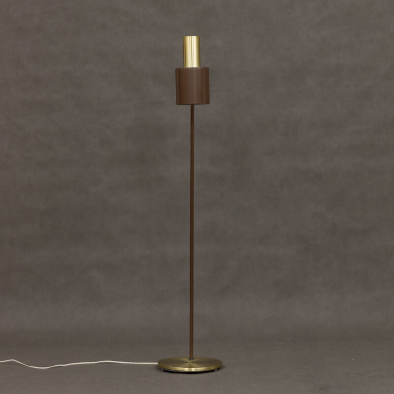 Vintage floor lamp for Fog & Mørup in brass and metal 1960