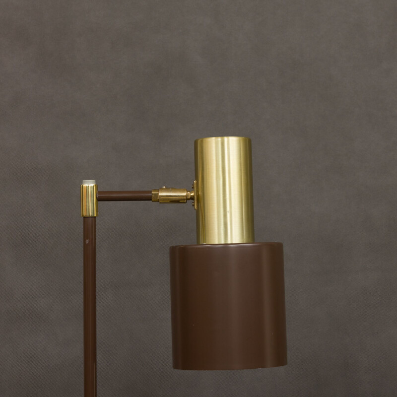 Vintage floor lamp for Fog & Mørup in brass and metal 1960