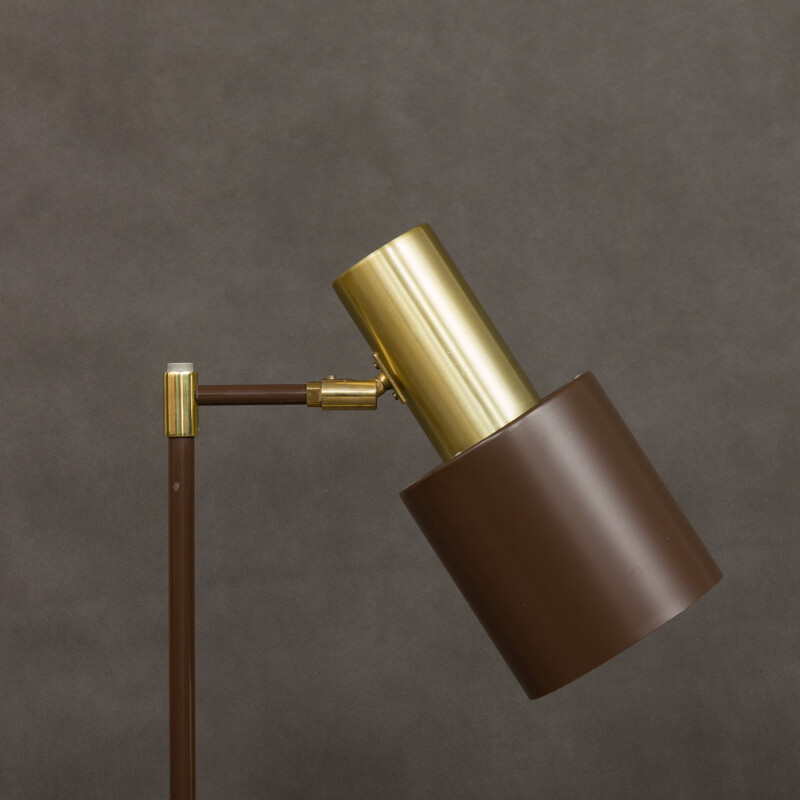 Vintage floor lamp for Fog & Mørup in brass and metal 1960