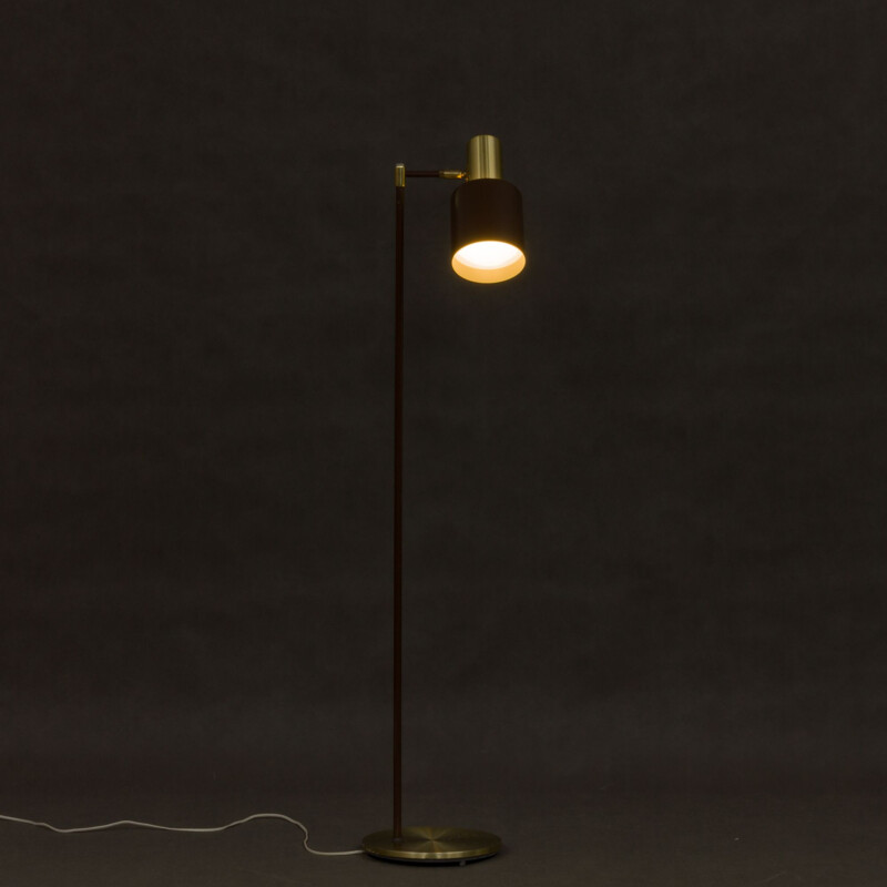 Vintage floor lamp for Fog & Mørup in brass and metal 1960