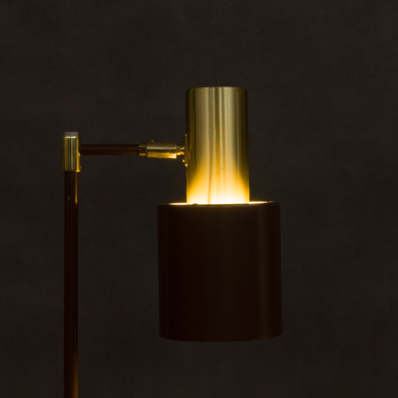 Vintage floor lamp for Fog & Mørup in brass and metal 1960