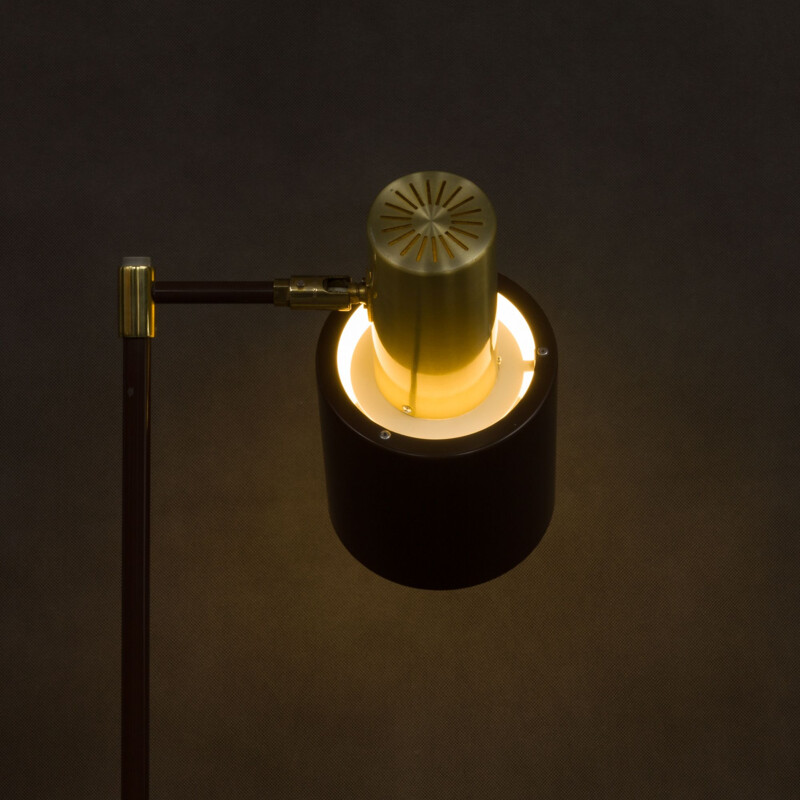 Vintage floor lamp for Fog & Mørup in brass and metal 1960