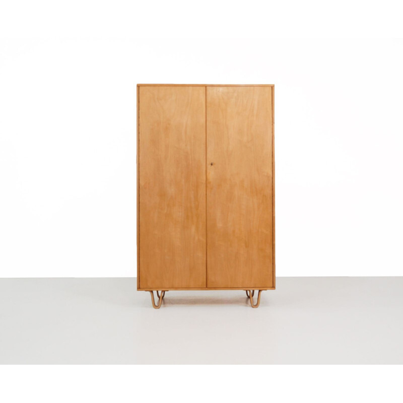 Vintage cabinet in birch KB02 by Cees Braakman for Pastoe 1950s