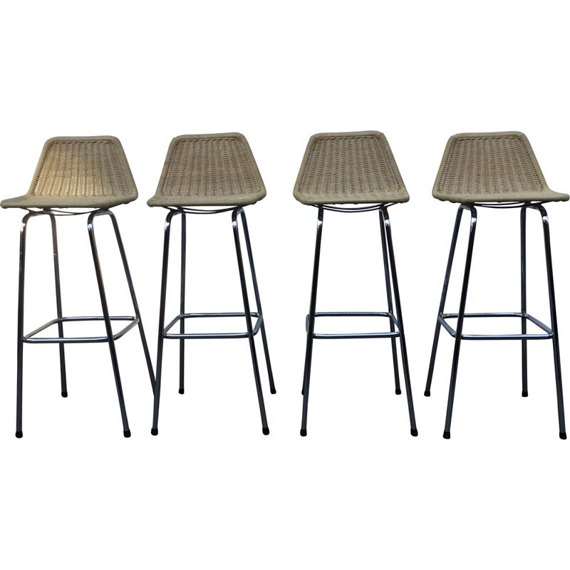 Set of 4 bar stools by Dirk van Sliedregt for Rohe