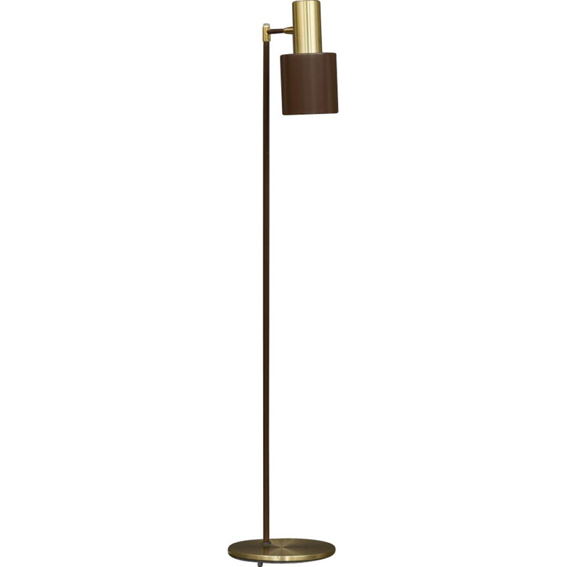 Vintage floor lamp for Fog & Mørup in brass and metal 1960