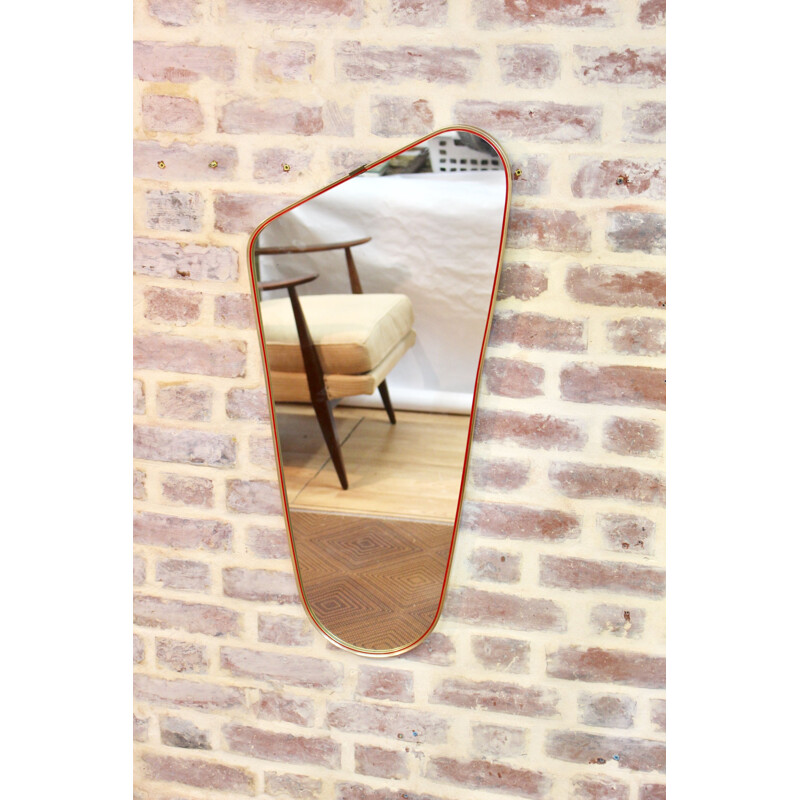 Vintage mirror asymmetrical 1960