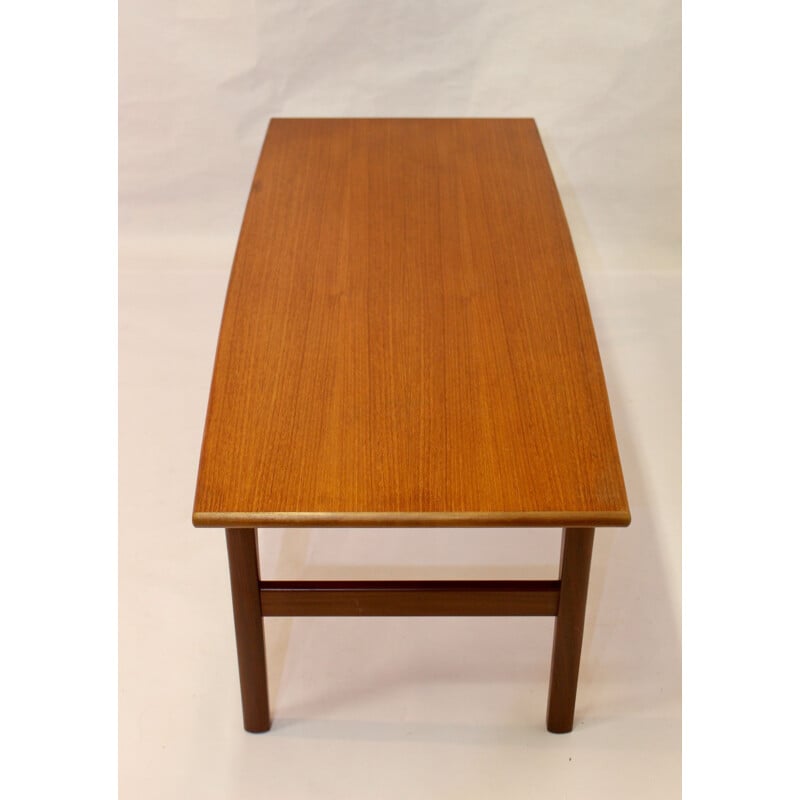 Vintage coffee table in teak rectangular Scandinavian 1960