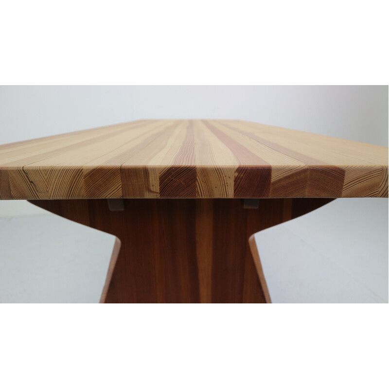 Vintage dining table in pine by Jacob Kielland Brandt for Christiansen Denmark 1960s