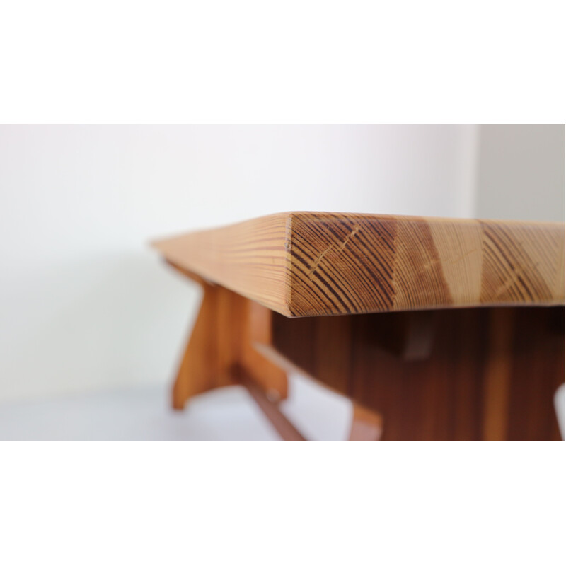 Vintage dining table in pine by Jacob Kielland Brandt for Christiansen Denmark 1960s