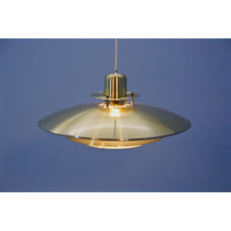 Vintage pendant lamp in brass 1980s