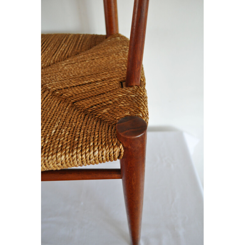 Pair of vintage armchairs model 317 for Søborg in teakwood 1950