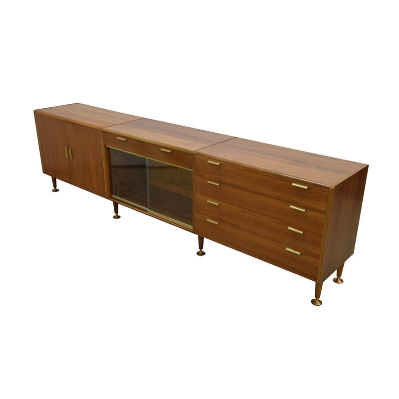 Vintage sideboard in walnut by A.A.Patijn for Zijlstra Joure 1960s