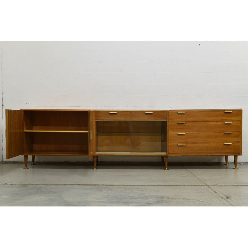 Vintage sideboard in walnut by A.A.Patijn for Zijlstra Joure 1960s