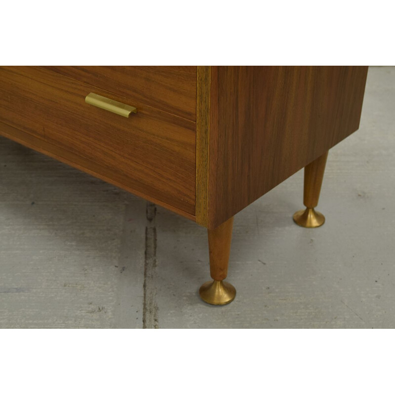 Vintage sideboard in walnut by A.A.Patijn for Zijlstra Joure 1960s