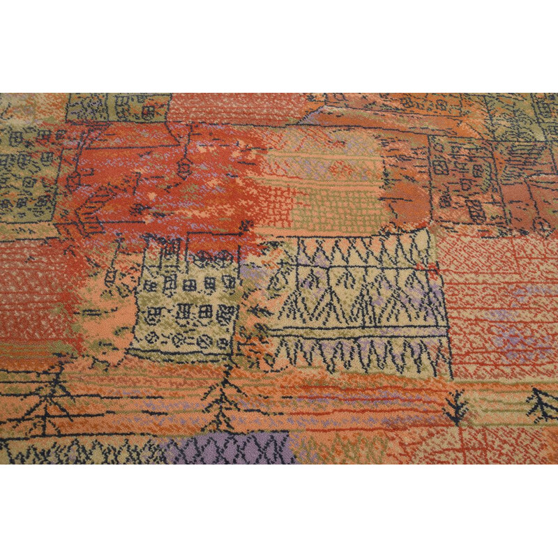 Vintage rug Florentinisches Villenviertel by Paul Klee for Ege Axminster Denmark 1988