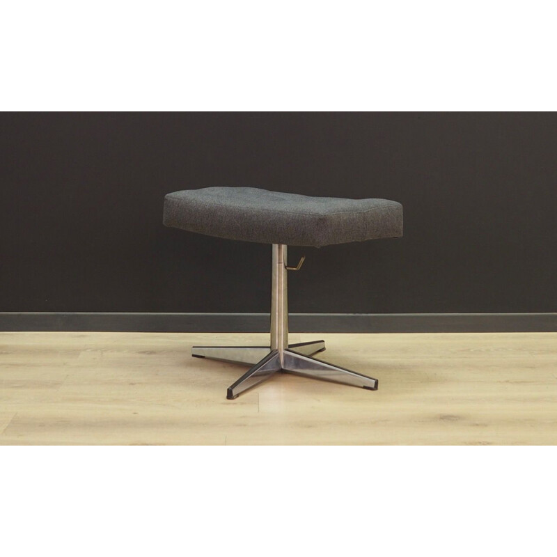 Vintage foot stool grey Denmark 1960-70s