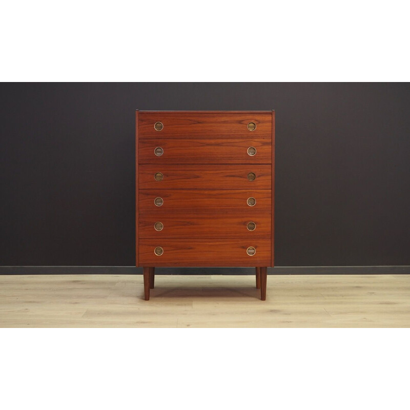 Vintage chest of drawers in rosewood Scandinavian 1960-70s