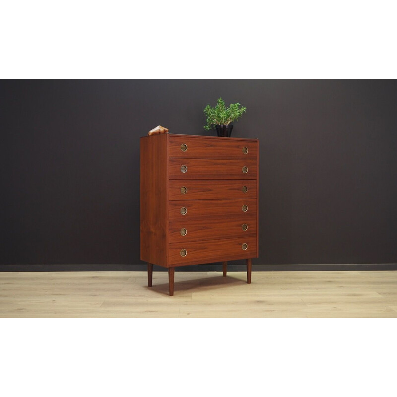 Vintage chest of drawers in rosewood Scandinavian 1960-70s