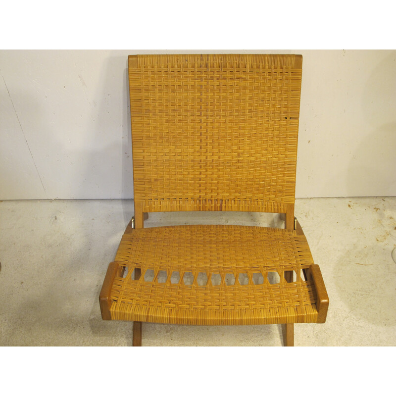 JH512 folding chair in oak and cane, Hans WEGNER - 1949