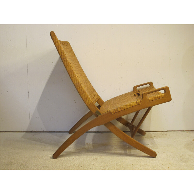 JH512 folding chair in oak and cane, Hans WEGNER - 1949