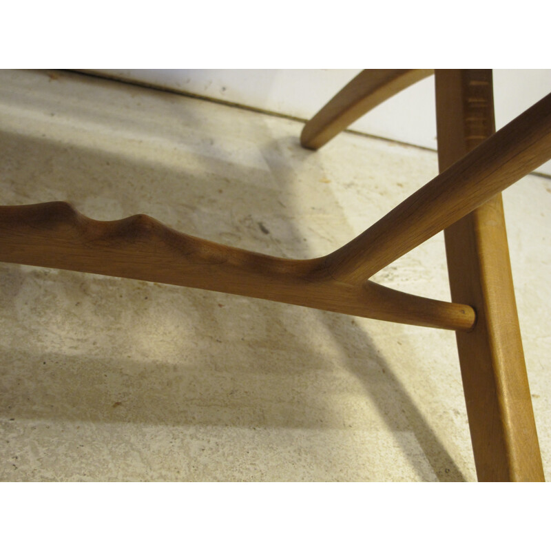 JH512 folding chair in oak and cane, Hans WEGNER - 1949