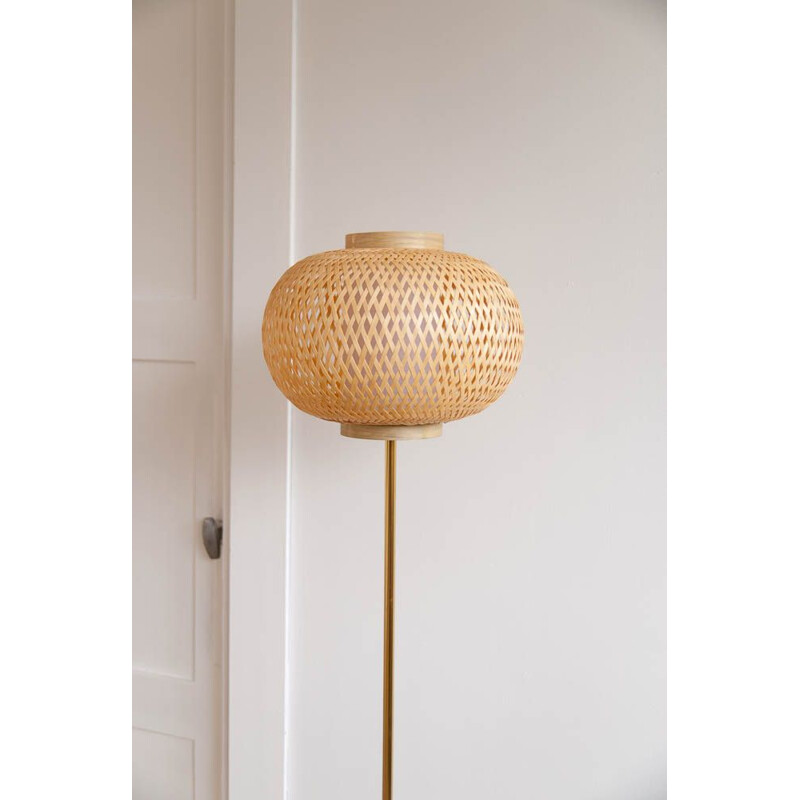 Vintage floor lamp in teak from the 60s