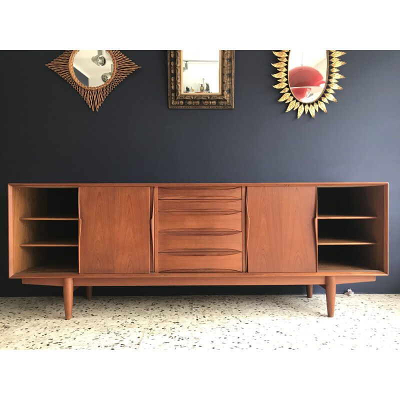 Vintage sideboard in teak by Arne Vodder,1960 